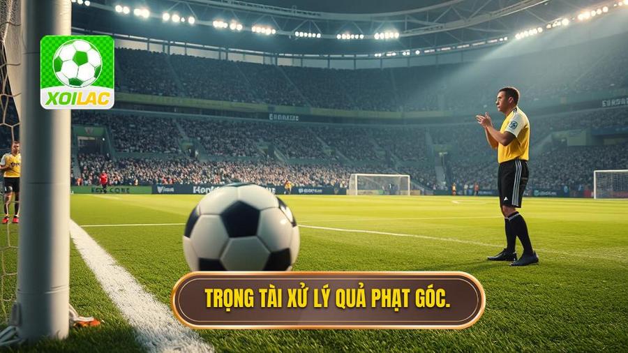 2. Trọng tài xử lý quả phạt góc.