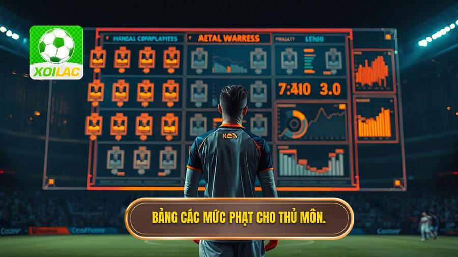 3. Bảng các mức phạt cho thủ môn.
