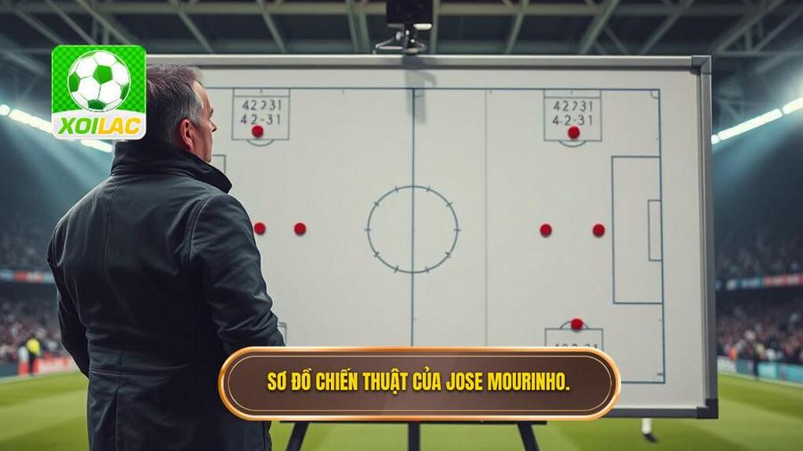 2. Sơ đồ chiến thuật của Jose Mourinho.
