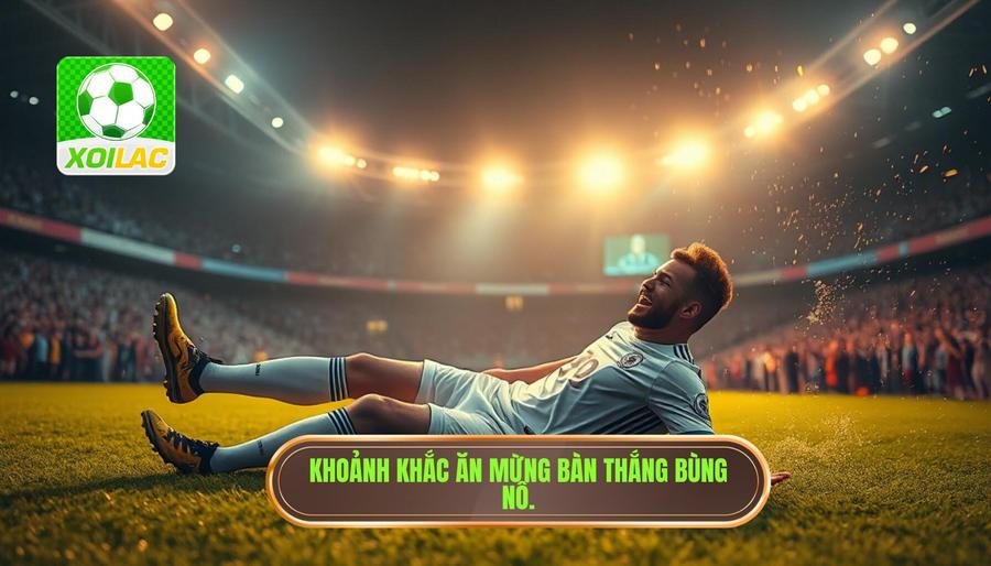 Khoảnh khắc ăn mừng bàn thắng bùng nổ