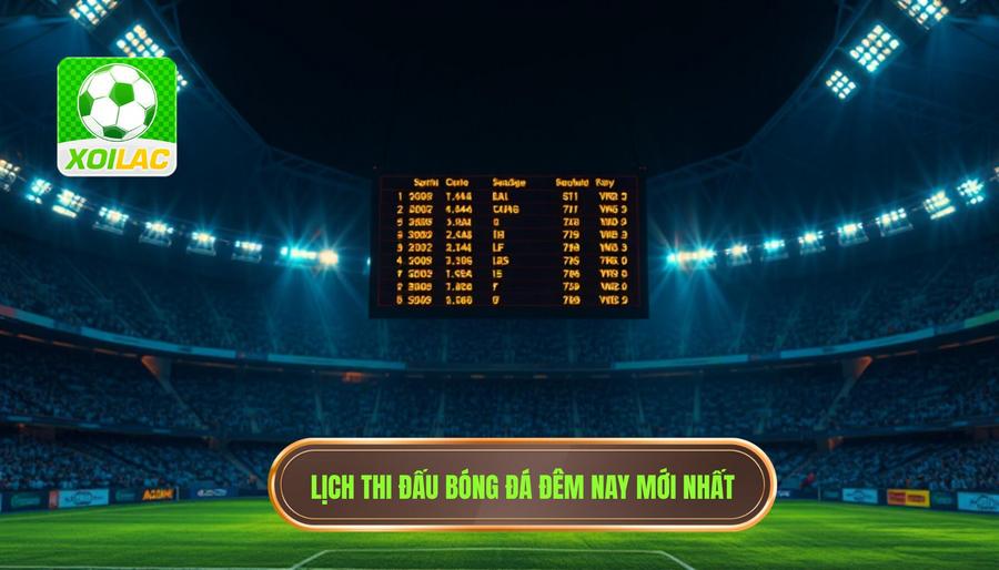Lịch thi đấu bóng đá đêm nay mới nhất